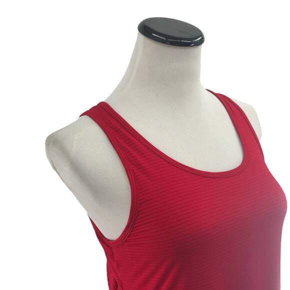 Beyond Yoga Red Victory Drape Back Tank Top - Picture 4 of 11